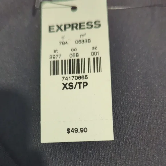 Express Black Ruched Long Sleeve Dress - Picture 9 of 11